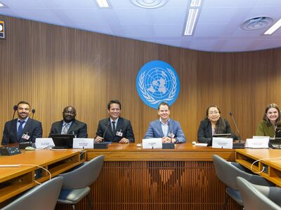 Keough School faculty present water access and human rights expertise at UN